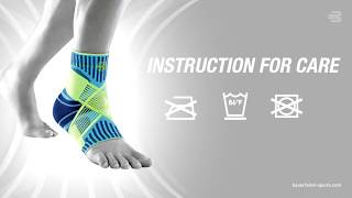 BAUERFEIND Sports Ankle Support Doffing Guide [upl. by Ardelia]