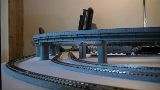 Kato N Scale Unitrack Layout Train Video 2 [upl. by Imis]