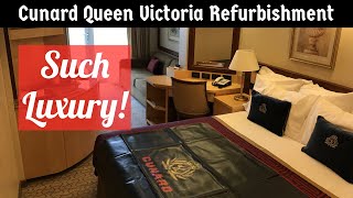 Queen Victoria Refurbishment 2017  New Princess Grill Cabin Interiors  Wow [upl. by Elvah]