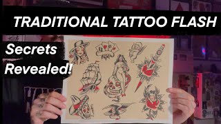 How to make Traditional Tattoo Flash [upl. by Arlie991]