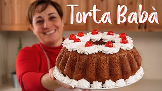 TORTA BABÁ Ricetta Facile di Benedetta Senza Planetaria Impastata a Mano [upl. by Bink815]