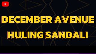 Huling Sandali December Avenue  Karaoke version [upl. by Bodrogi289]