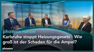 phoenixRunde Karlsruhe stoppt Heizungsgesetz  Wie groß ist der Schaden für die Ampel [upl. by Hercule]