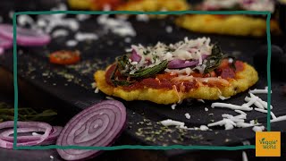 Rezept vegane Polenta Pizza [upl. by Northington]