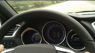 Autobahn Test  Citroen DS4 THP 200 Nice SOUND [upl. by Romito]