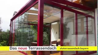 Das neue Terrassendach Glasdach direkt ab Werk [upl. by Suoicerpal]