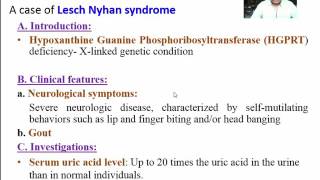 Lesch Nyhan Syndrome A biochemical basis [upl. by Castera]