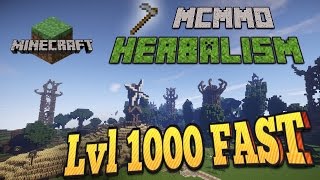 POWER LEVELING Herbalism  MCMMO Minecaft [upl. by Haneeja]