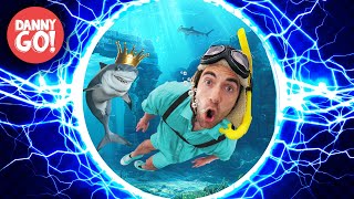 Sharks in the Water 2 Rise of the Shark King 🦈 ⚡️HYPERSPEED REMIX⚡️ Danny Go Songs for Kids [upl. by Finnie956]