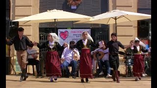 Crete Greece traditional Dancing Chania Kriti Kreta [upl. by Rozele674]