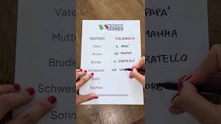 5 italienische Wörter zum Thema quotFAMILIEquot  Italienisch lernen für Anfänger 🇮🇹 italienischlernen [upl. by Ingraham]