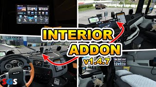 ETS2 150 Interior Addon v147 by Wolli [upl. by Htepsle]