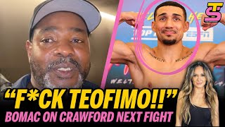 Bomac RIPS Teofimo Lopez for Trash Talking  Terence Crawford vs Canelo NEXT [upl. by Laehcimaj]