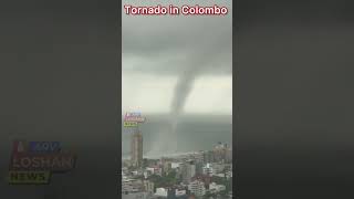 Tornado in Colombo today  September 23  Roof of Bambalapitiya railway station was damaged [upl. by Sidnarb]