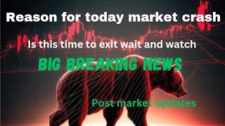 Postmarket analysis stock radar for todayindia market crashmarker will come back [upl. by Inaflahk231]