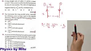 Previous Year Questions Magnetic Effects of Current class 12  Magnetic effects of Current pyq [upl. by Hadihsar]