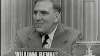 Whats My Line  William Bendix Apr 11 1954 [upl. by Mimi]