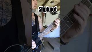 SlipknotUnsainted cover on travel guitar by INTREPIDslipknotmetalcoverslayertrashrockpantera [upl. by Dituri7]