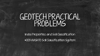 How to classify soil according to AASHTO Soil Classification System [upl. by Wardle538]