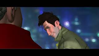 Miles Morales and Peter B Parker  Deleted Scene from Spiderman Into the SpiderVerse [upl. by Gniw]