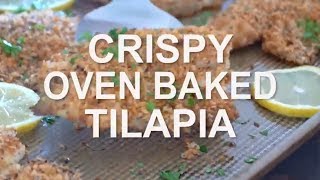 Crispy Baked Tilapia Recipe [upl. by Drapehs]