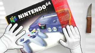 N64 UNBOXING Nintendo 64 Console Super Mario 64 Ocarina of Time Goldeneye 64 [upl. by Aitam]