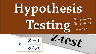 Hypothesis Testing Twotailed z test for mean [upl. by Secilu]