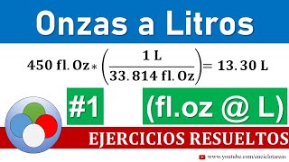 Onzas a Litros flOz a L [upl. by Sofer]