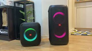 JBL Partybox encore essential VS JBL partybox 100 [upl. by Canty]