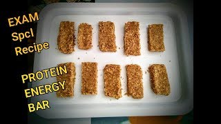 Spcl Exam Time Recipe for KIDSPROTEIN RICH ENERGY BARS which will refresh and keep them active [upl. by Alliuqaj481]