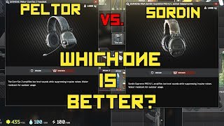 Peltor Comtacs VS New Sordin Headset Range Test Audio Directions Foot Steps  Escape From Tarkov [upl. by Kletter325]