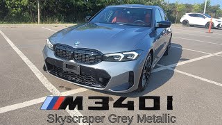 NEW ARRIVAL 2023 BMW M340i xDrive Skyscraper Grey Metallic Fiona RedBlack [upl. by Gill666]