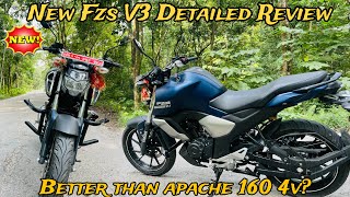 Is This Bike City Friendly  Yamaha 2023 Fzs V3 Review In Nepal [upl. by Lilyan]