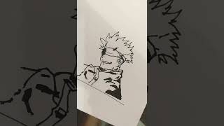 gojo drawing how was itjujutsu kaisenanime viralshorts [upl. by Cynthy]