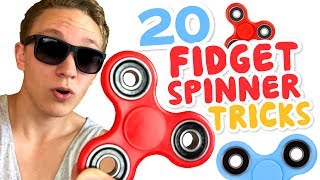 TOP 20 FIDGET SPINNER TRICKS [upl. by Yorle]