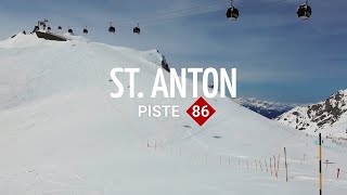 ST ANTON PISTE 86 SKIROUTE  PISTE CHECK [upl. by Daly941]