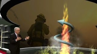 How does a firenado form [upl. by Attenal]