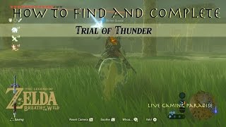 Breath of the Wild  Trial of Thunder Location and Guide [upl. by Amble]