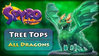 Tree Tops  All Dragon Statues  Spyro Reignited Trilogy [upl. by Yniattirb254]