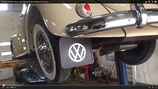 Classic VW BuGs How to Install Vintage Beetle Mudflaps Mud Guards [upl. by Eniahpets]