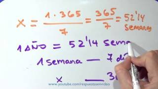 ¿ Cuántas semanas tiene un año  ¿ Cómo se calcula [upl. by Finnie]