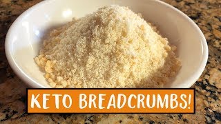 Keto Breadcrumbs  Low Carb Gluten Free Bread Crumbs  Easy to Keto Recipes [upl. by Oballa]