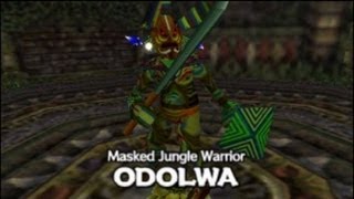 Boss Odolwa  Zelda Majoras Mask 100 Walkthrough quot1261quot No Commentary [upl. by Lletram]