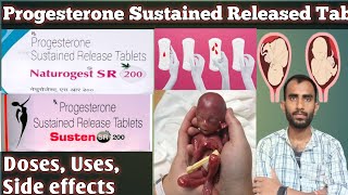 progesterone Sustained Released tablets 200 mg  naturogest sr 200 tablet  naturogest sr 200 [upl. by Gebelein]