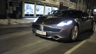 Fisker Karma  Driving at Night HD 720p [upl. by Noirrad]