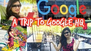 Vlog 1 Google campus tour in Hindi  Trip to Google Headquarters  Google HQ Mountain view  AVNI [upl. by Carri]