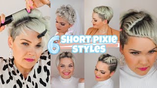 How to style a short Pixiecut  6 ways to style short hair  Salirasa best of April 2020 [upl. by Zetnom]