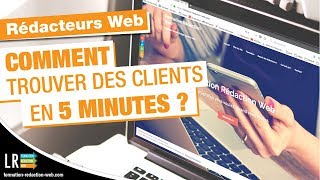 Rédacteurs Web  Trouvez des clients en 5 min [upl. by Elsbeth]