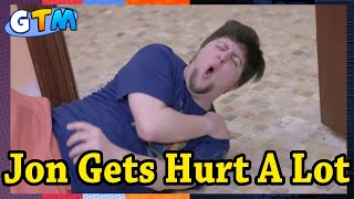 JonTron Compilation Jon Getting Hurt a Lot [upl. by Kashden]