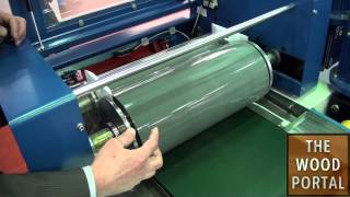 Domotex Asia 2013 Inshow video demo SOEST Roller Coating machine [upl. by Asilat]